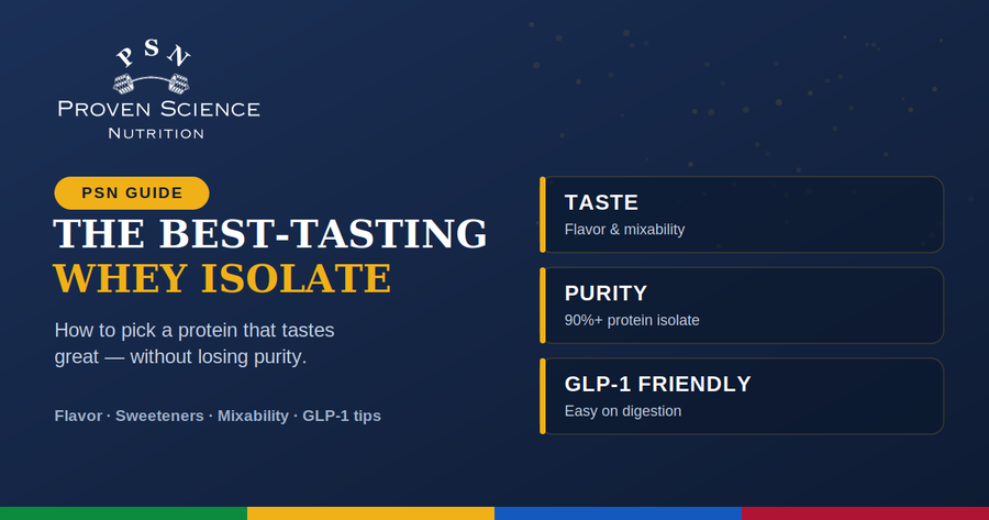 The Best-Tasting Whey Isolate: How to Choose Flavor Without Sacrificing Purity