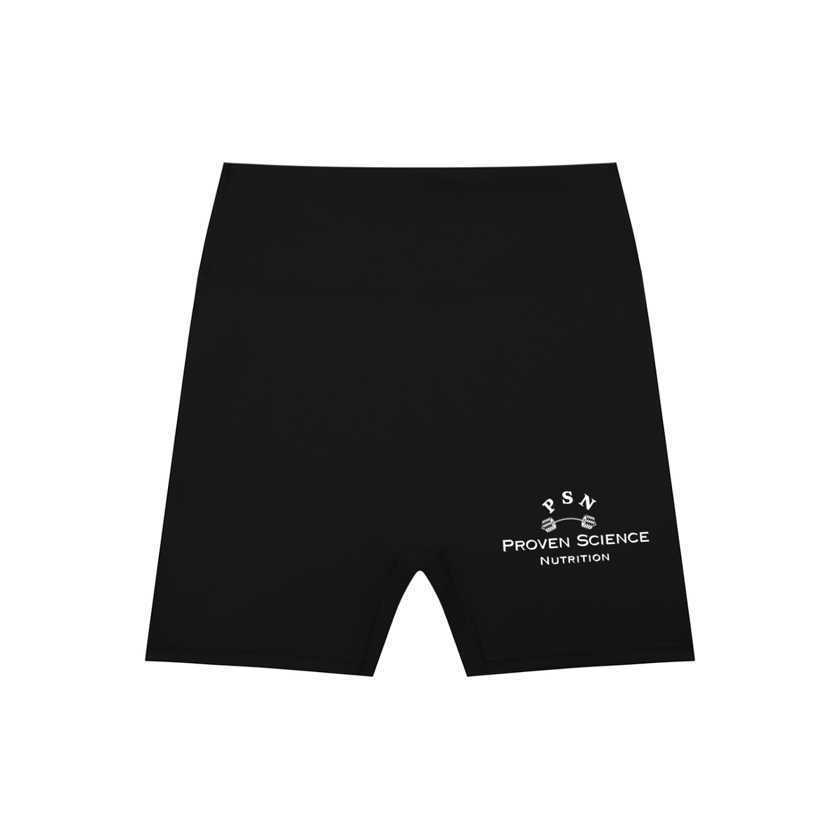 PSN High-Waisted Shorts - White Logo