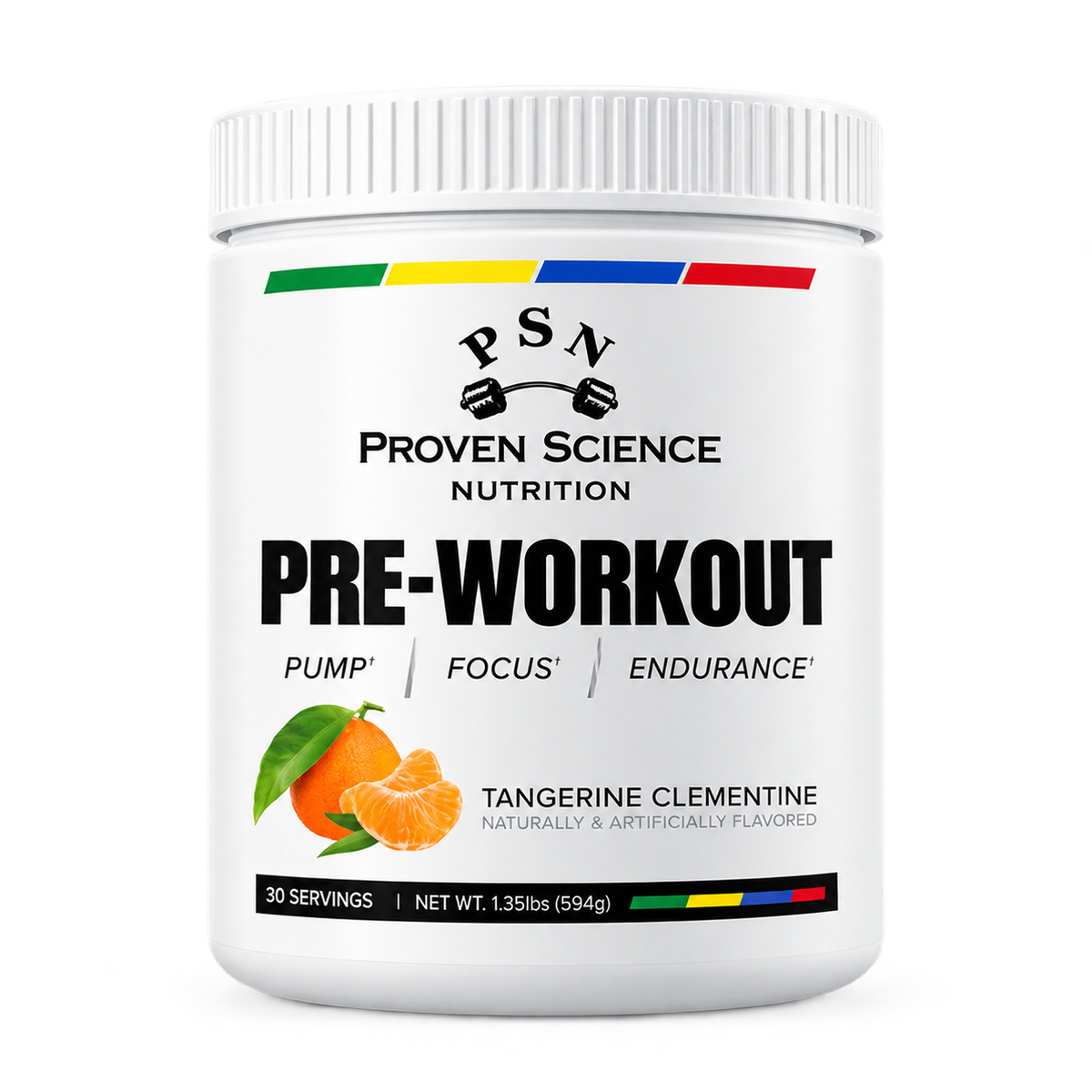 PSN Pre-Workout tub, Tangerine Clementine