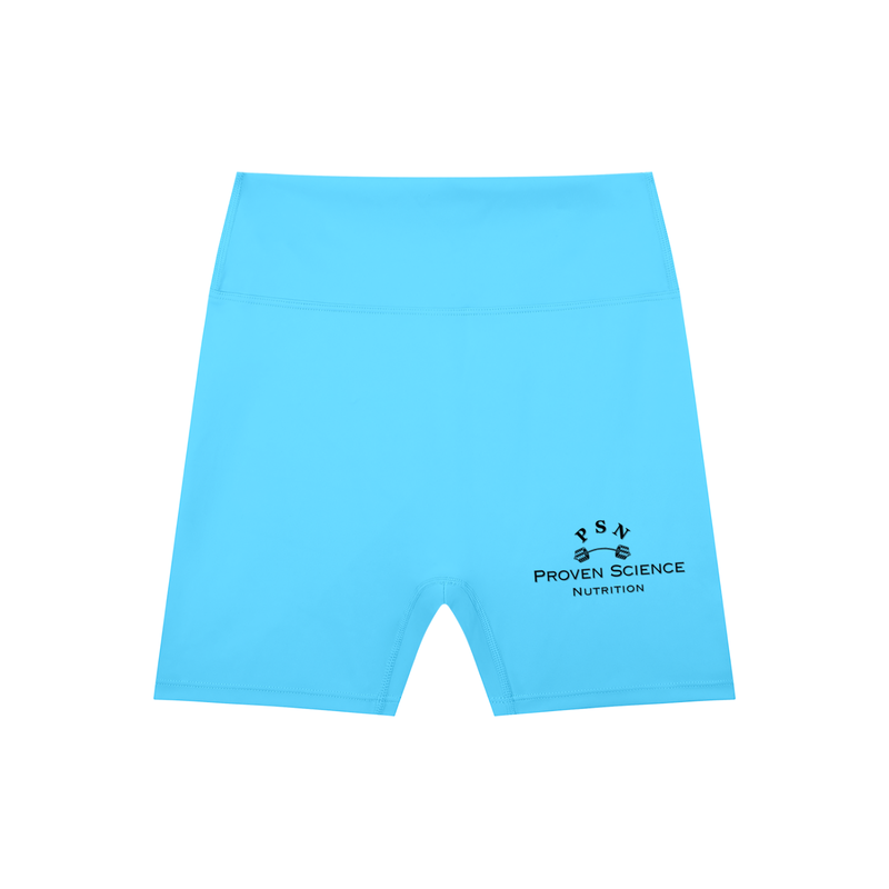 PSN High-Waisted Shorts - Black Logo