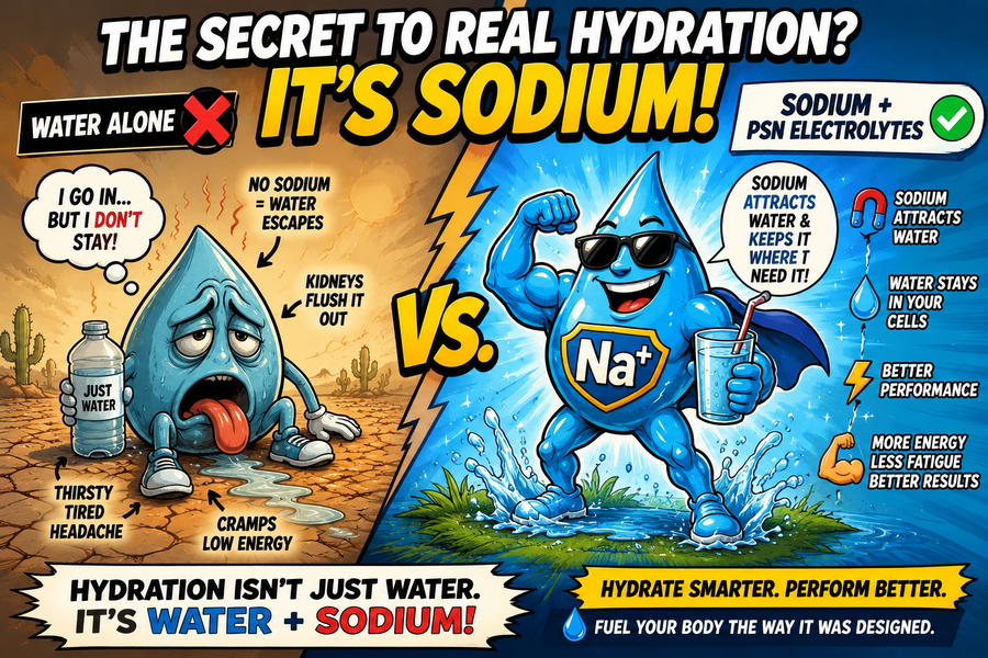Still Dehydrated? Why Water Isn't Enough — and Sodium Is the Missing Piece for Hydration