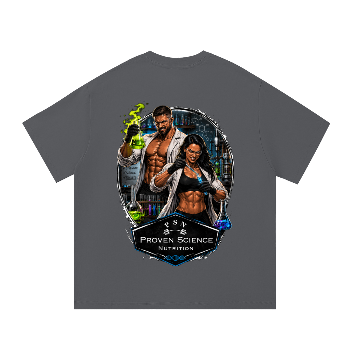 Oversized T shirt PSN Mad Scientist