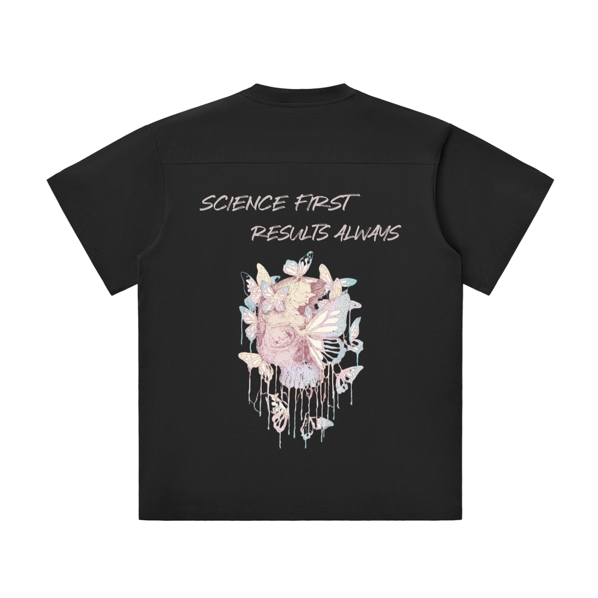 PSN Lightweight Oversized Tee – Floral Back