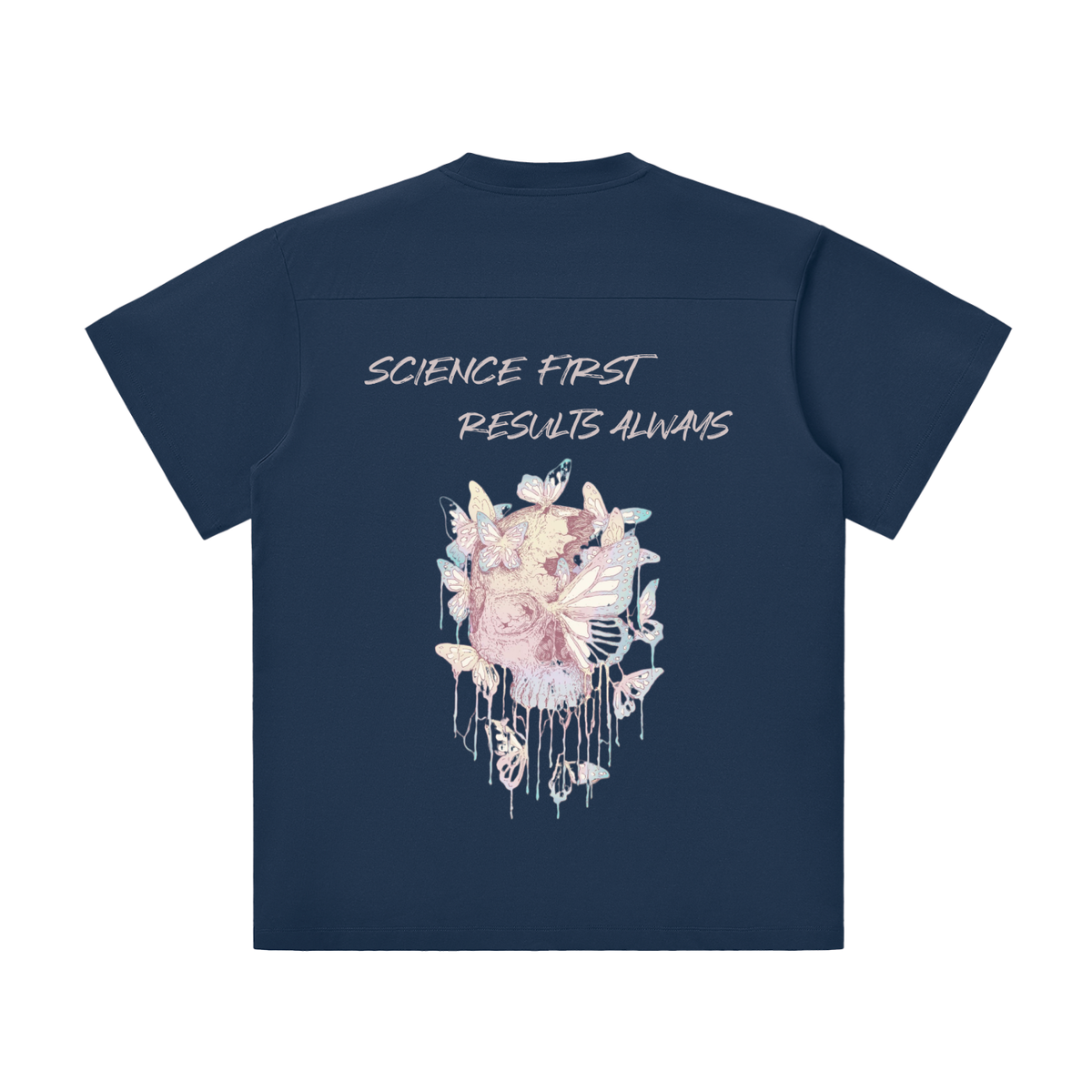 PSN Lightweight Oversized Tee – Floral Back