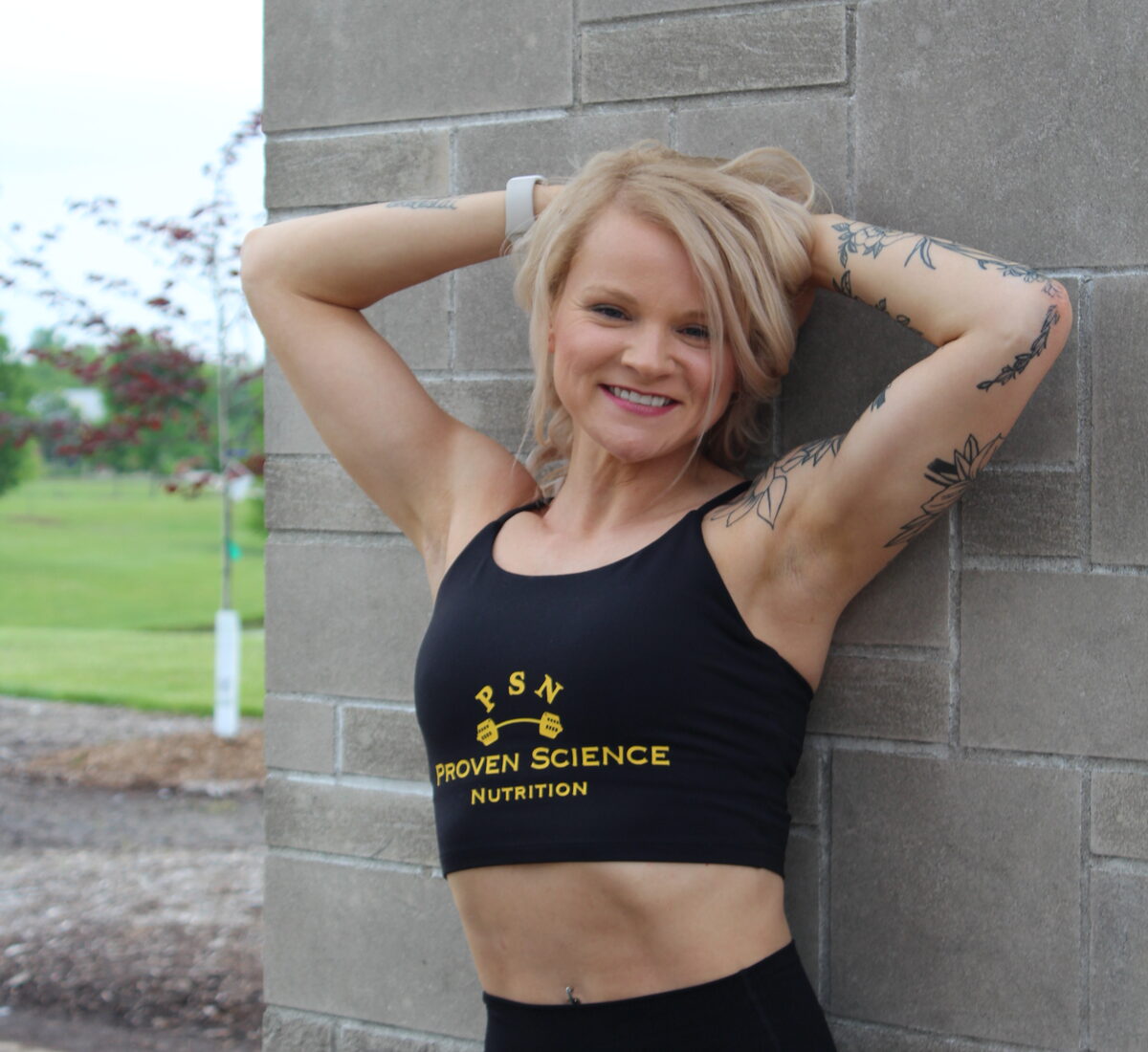 Athlete wearing a Proven Science Nutrition sports top